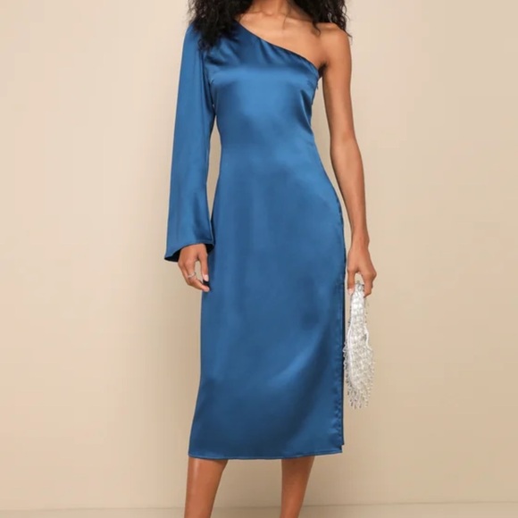Lulu’s One Shoulder Dress - Picture 1 of 6